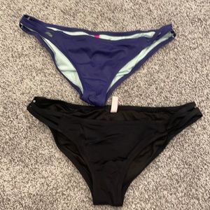 Two bikini bottoms Victoria’s Secret Swim Large